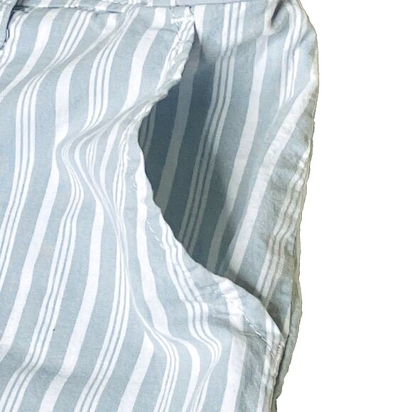 Lee Denim Jean Skirt Skort Stripe Gray White 14 M - Picture 9 of 12